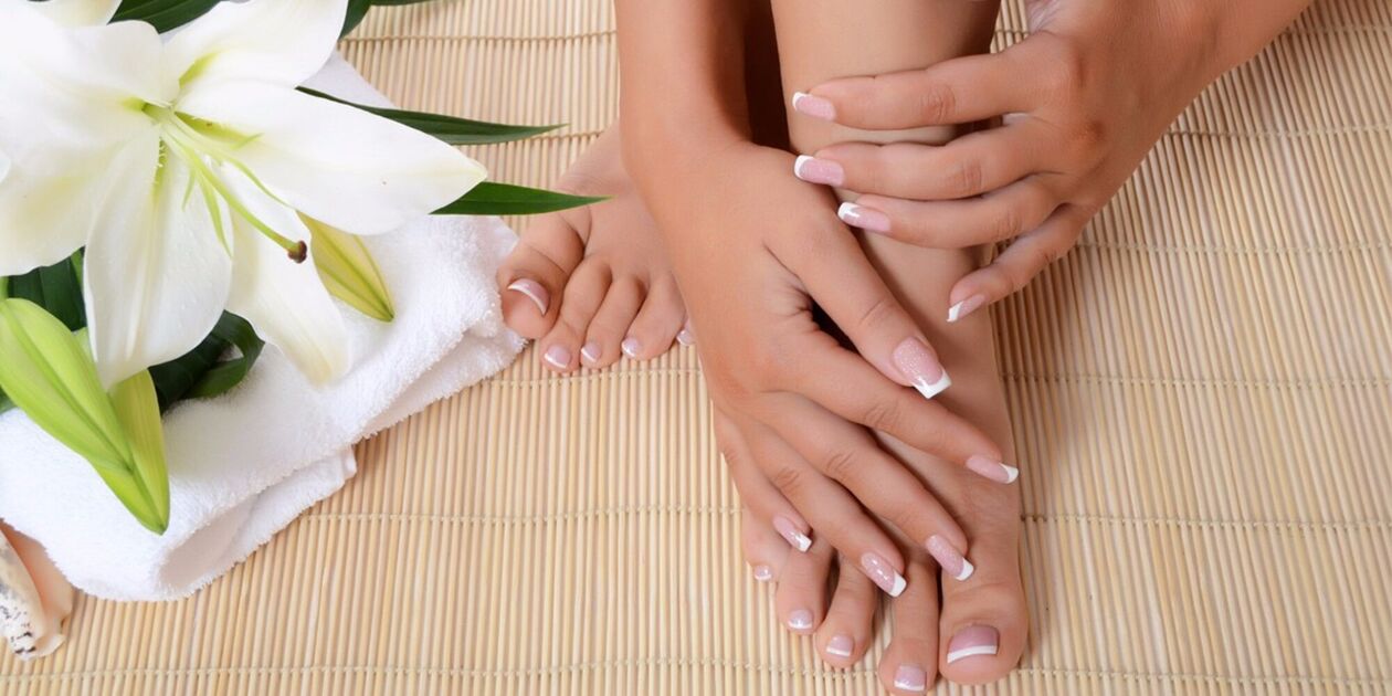 Gesunde Hände und Füße nach Pilzbehandlung